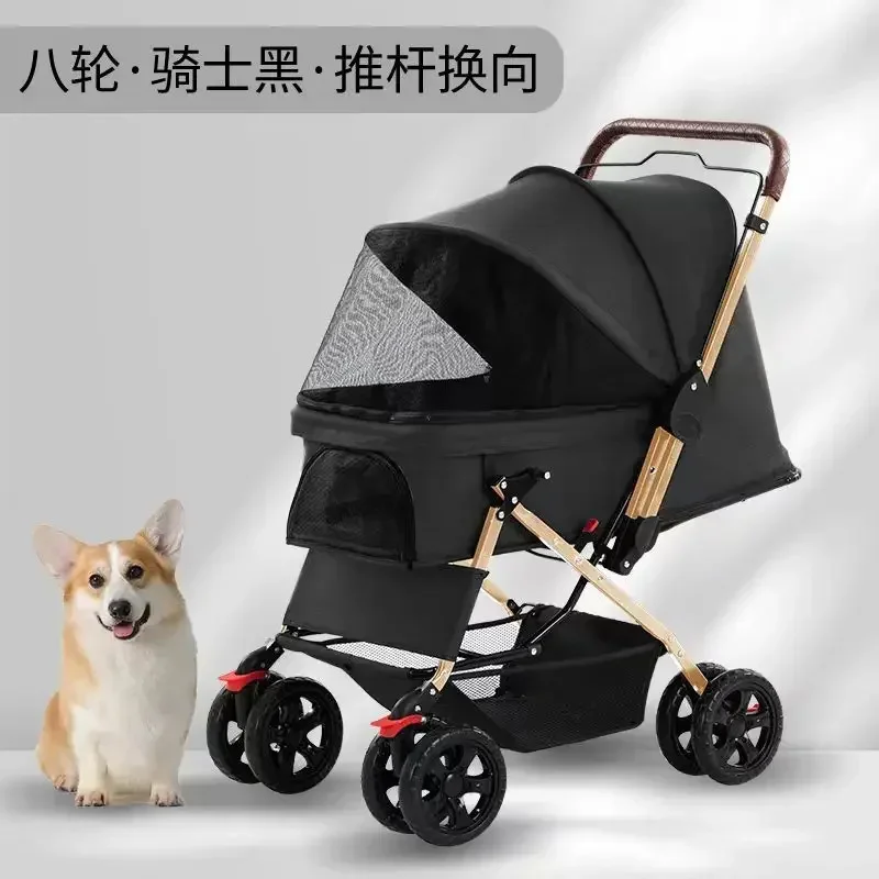 Carrito plegable para perros pequeños y medianos - Cochecito portátil - imagen 4