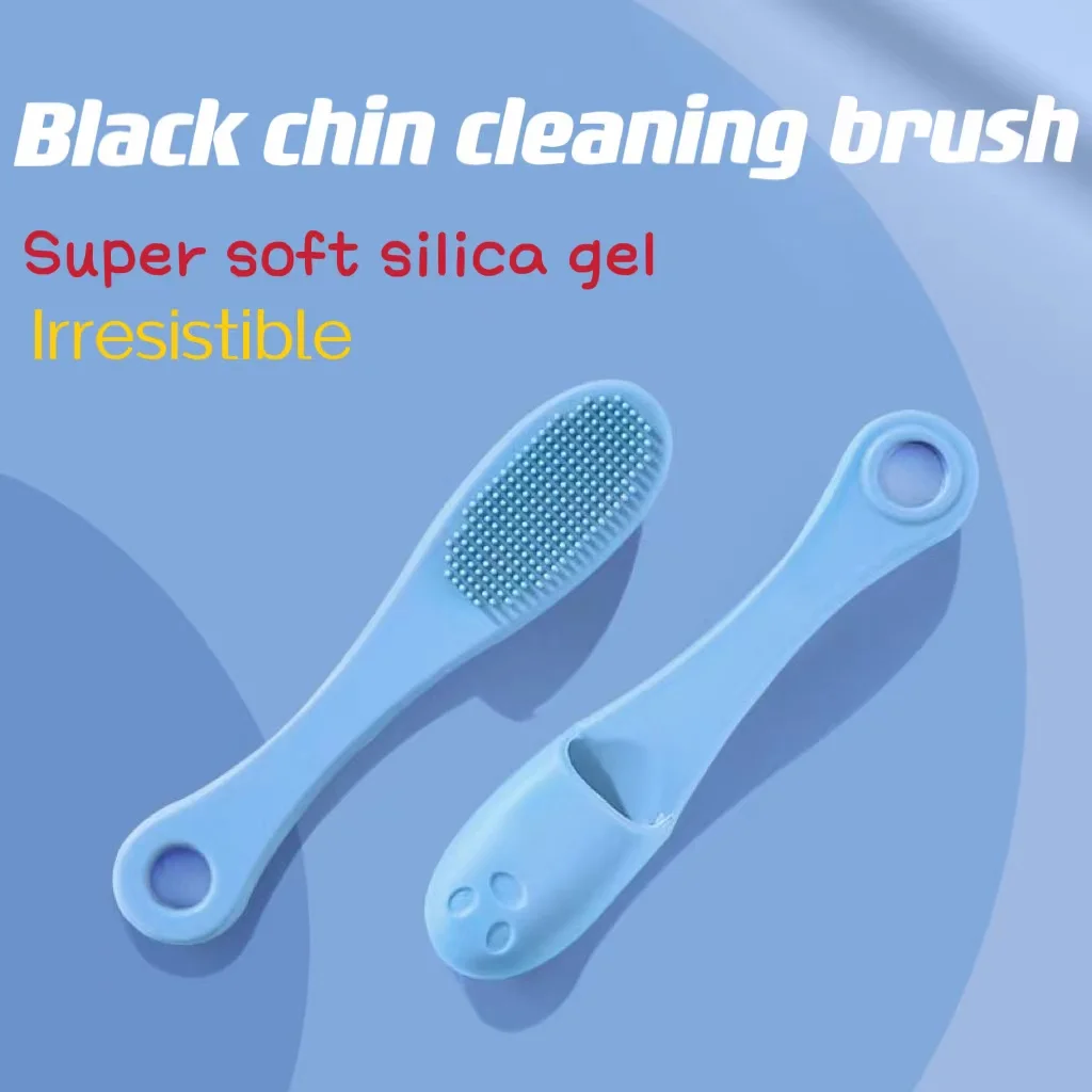 Cepillo portátil de silicona para limpieza de gatos y perros, Barbilla negra que ayuda a limpiar las lágrimas y engrase la suciedad de las mascotas - imagen 5