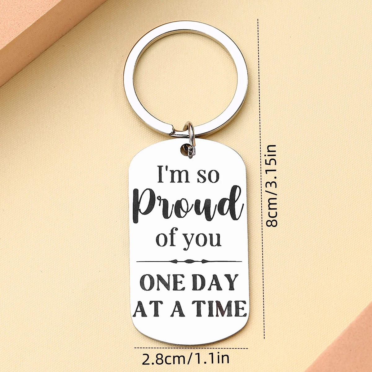 Coolvy-Llavero de la mejor sobriedad para hombres y mujeres, aniversario del despertar, regalo de restauración, regalo orgulloso para él - imagen 3