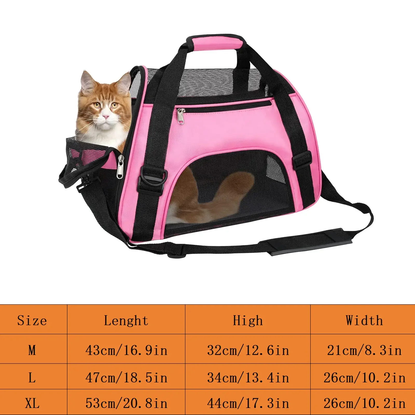 Jaula para mascotas para perros y gatos, cómodas mochilas de viaje,bolsas de viaje para animales pequeños - imagen 2