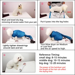 Secador plegable portátil para perros y gatos – Bolsa de secado