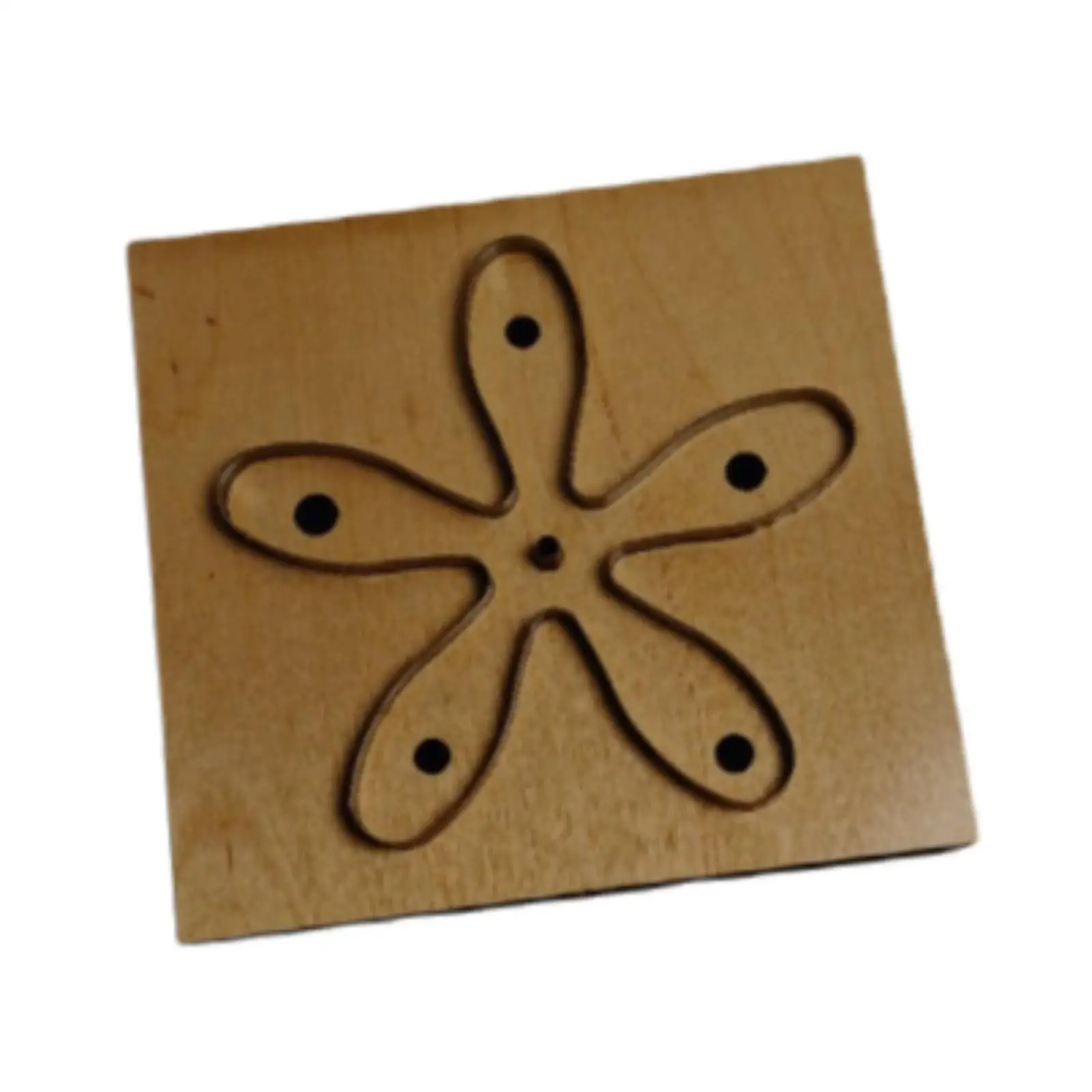 Troquel de corte de cuero de madera, herramienta manual reutilizable, plantilla para hacer artesanía de cuero, modelo de corte, herramienta de perforación portátil para sastre en casa - imagen 3