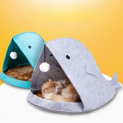 Nido de fieltro lavable para gatos y perros pequeños