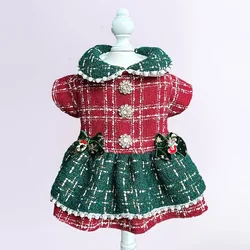 Vestido Tweed a cuadros para perros pequeños – Formal para fiestas
