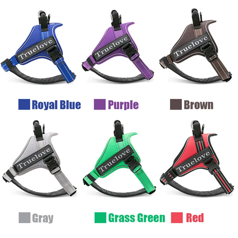 Truelove-arnés reflectante sin tirones para perro, accesorio de dos formas de uso, a prueba de explosiones, aventura al aire libre, cachorro grande, TLH5753 - imagen 5