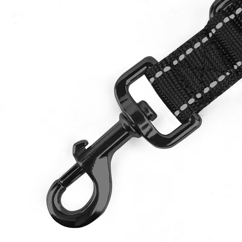 Cuerda corta para perros de 30/45/60cm, correa de entrenamiento para perros grandes reflectante de nailon con cerradura de aleación de Zinc bloqueable, rotación de 360 grados - imagen 3