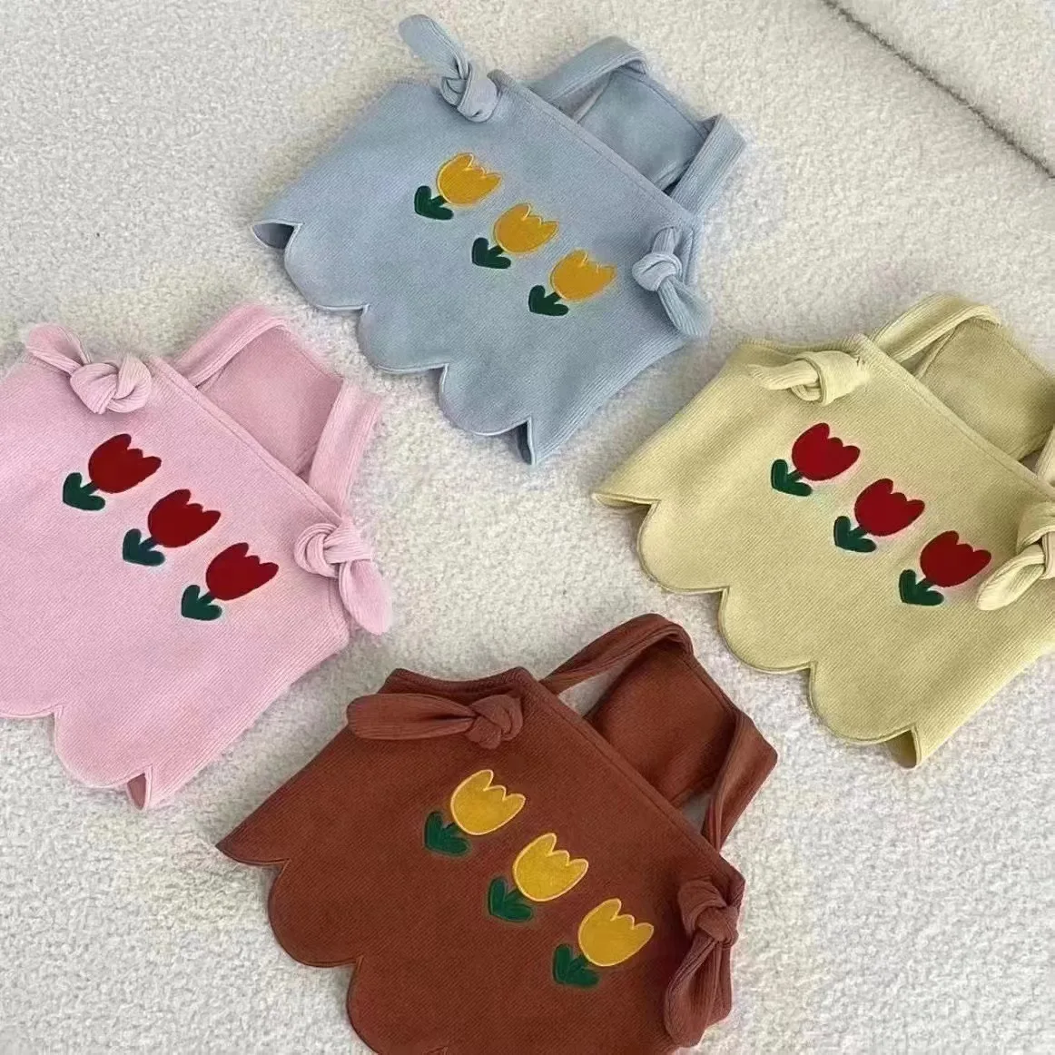 Camisola de tulipán para mascotas, chaleco bonito para perros pequeños, ropa para gatos, peluche para perros malteses, Yorkshire, cachorro pequeño, ropa para mascotas de primavera y verano - imagen 4