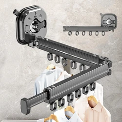 Estante secado plegable para ropa de gato y perro, montaje en pared