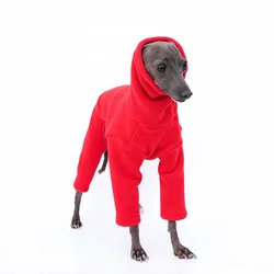 Sudadera con capucha térmica para Galgo Italiano – Forro polar invierno