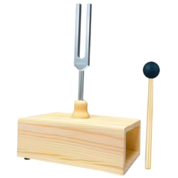 Diapasón 432 Hz para perros y gatos con caja de resonancia en madera