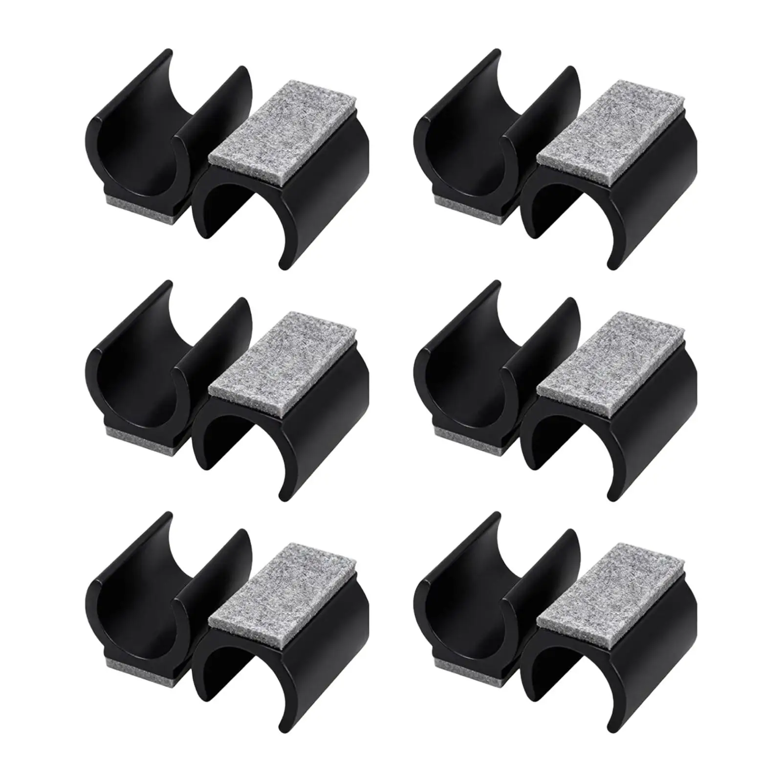 12Pcs Chair Foot U Shaped Slide Smoothly Glides Chair Leg Tips Caps Floor Protectors