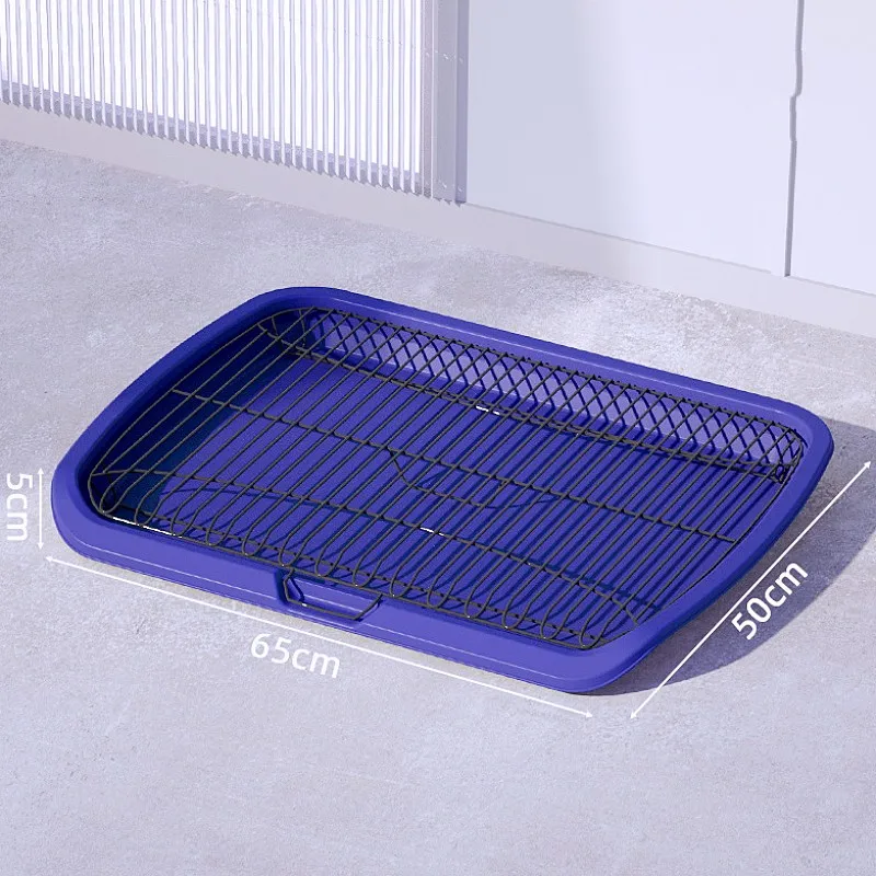 Inodoro de acero inoxidable para perro, caja de arena para entrenamiento de cachorros, recolector de caca urinario, Extra grande - imagen 4