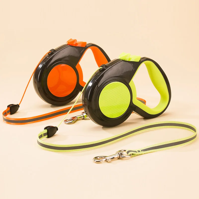 Correas para mascotas, correa retráctil para andador de perros, correas reflectantes de nailon para mascotas, correa retráctil automática para perros - imagen 3