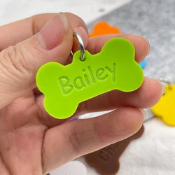 Placa identificativa para perro siliconada con nombre grabado