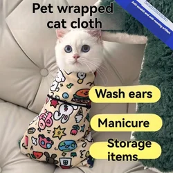 Faja acolchada antiescape para aseo de gatos – Segura y cómoda