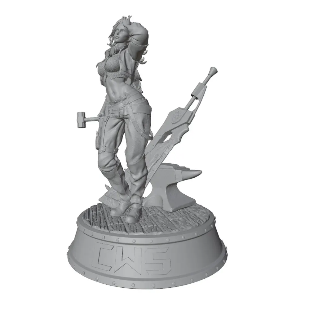 Kit miniatura tridimensional cera gris figura sin montar sin pintar - imagen 3