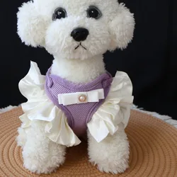 Arnés Kawaii con volantes para perros pequeños y gatos - comodo
