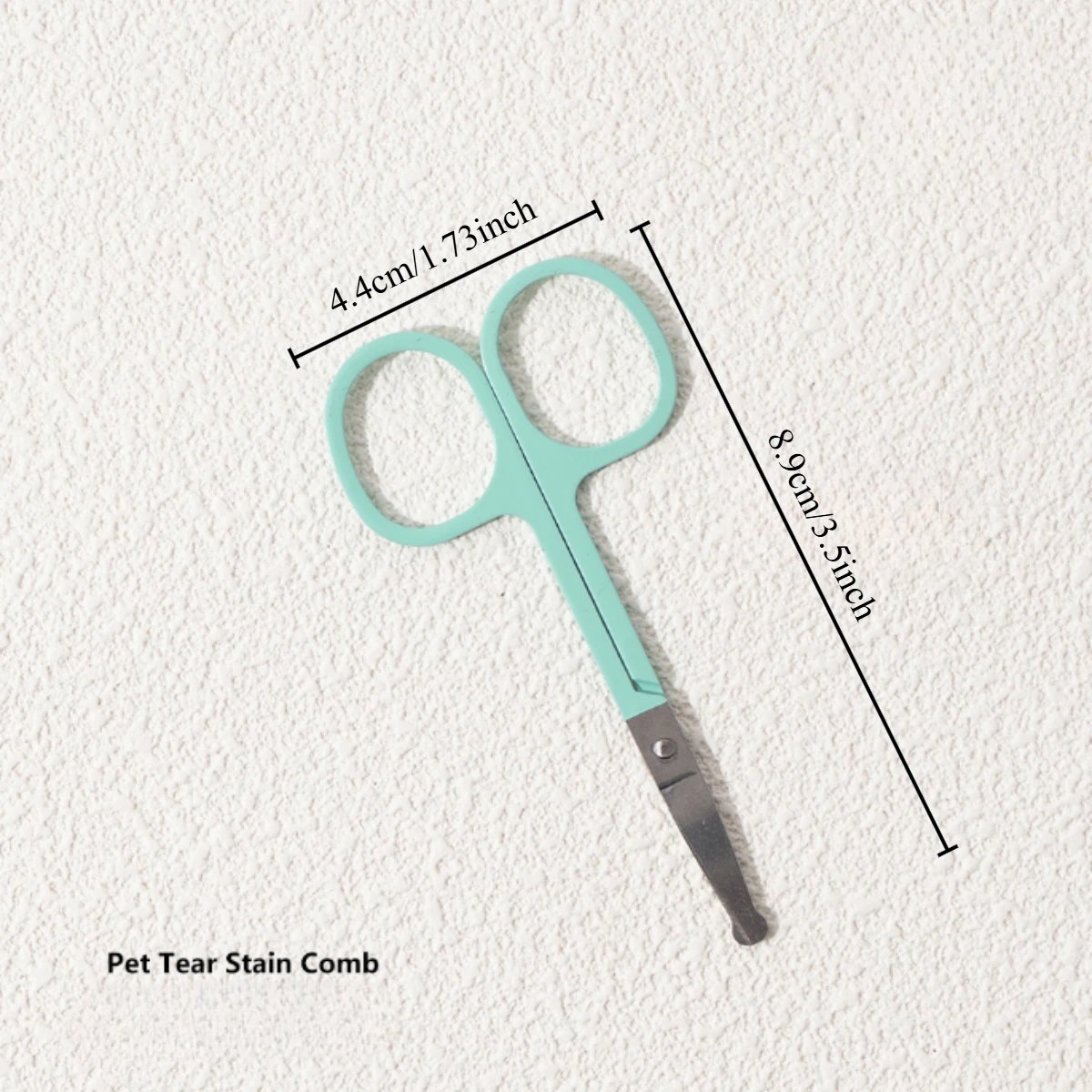 Juego de aseo para mascotas, cepillo para ojos de mascotas, tijeras para ojos de mascotas, quitamanchas suaves y herramienta para quitar la piel, adecuado para perros y gatos, - imagen 2