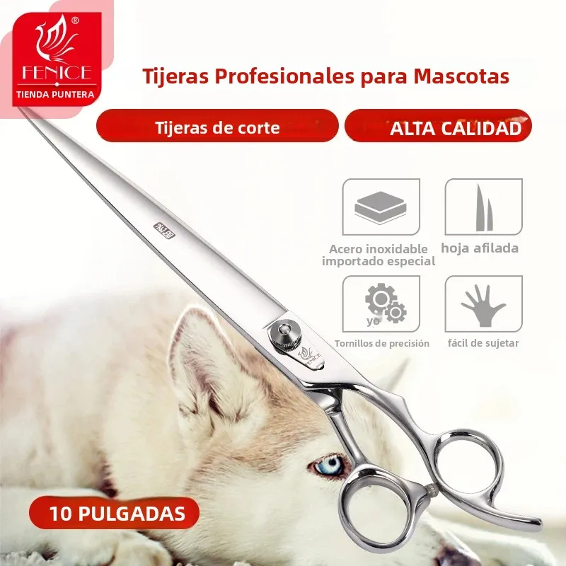 Tijeras de peluquería canina, acero profesional para perros grandes