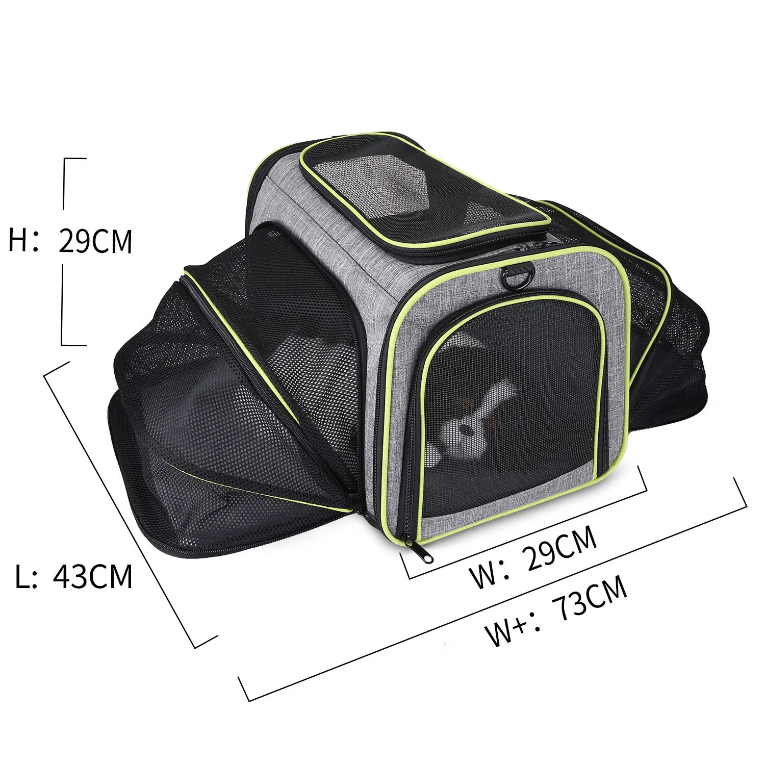 Transportín extensible para gatos plegable y transpirable - imagen 4