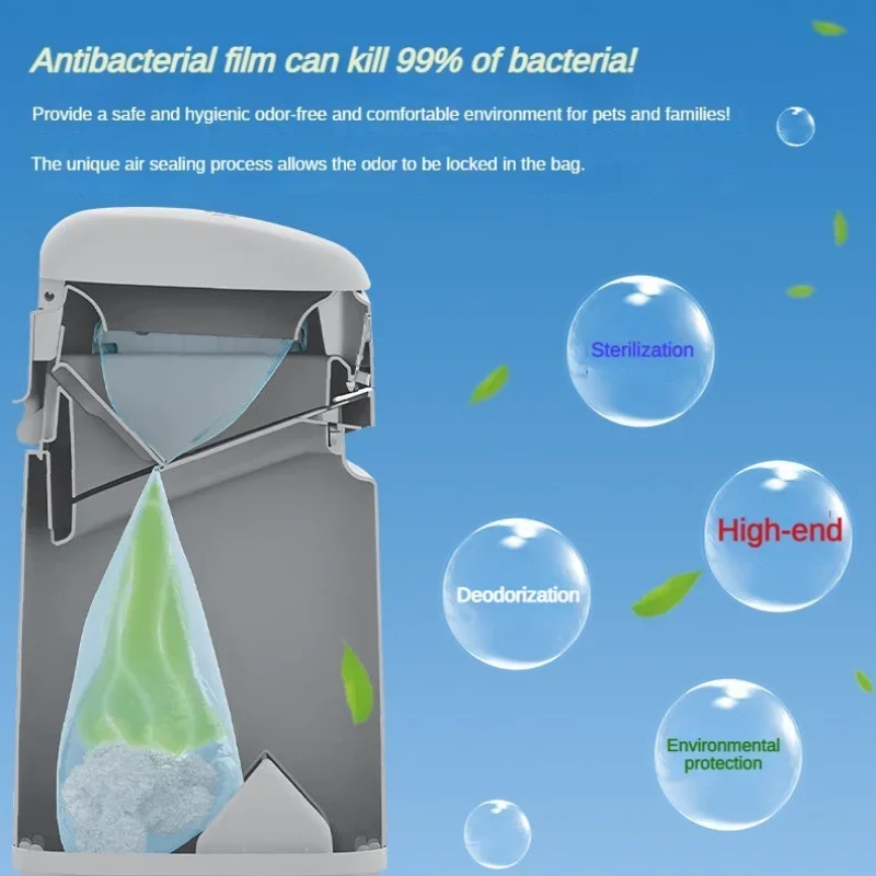 LitterLocker-caja de basura para gatos, bolsas de basura, inodoro para gatos, bolsa de basura de desodorización, caja de reposición de esterilización verde, productos para mascotas - imagen 3