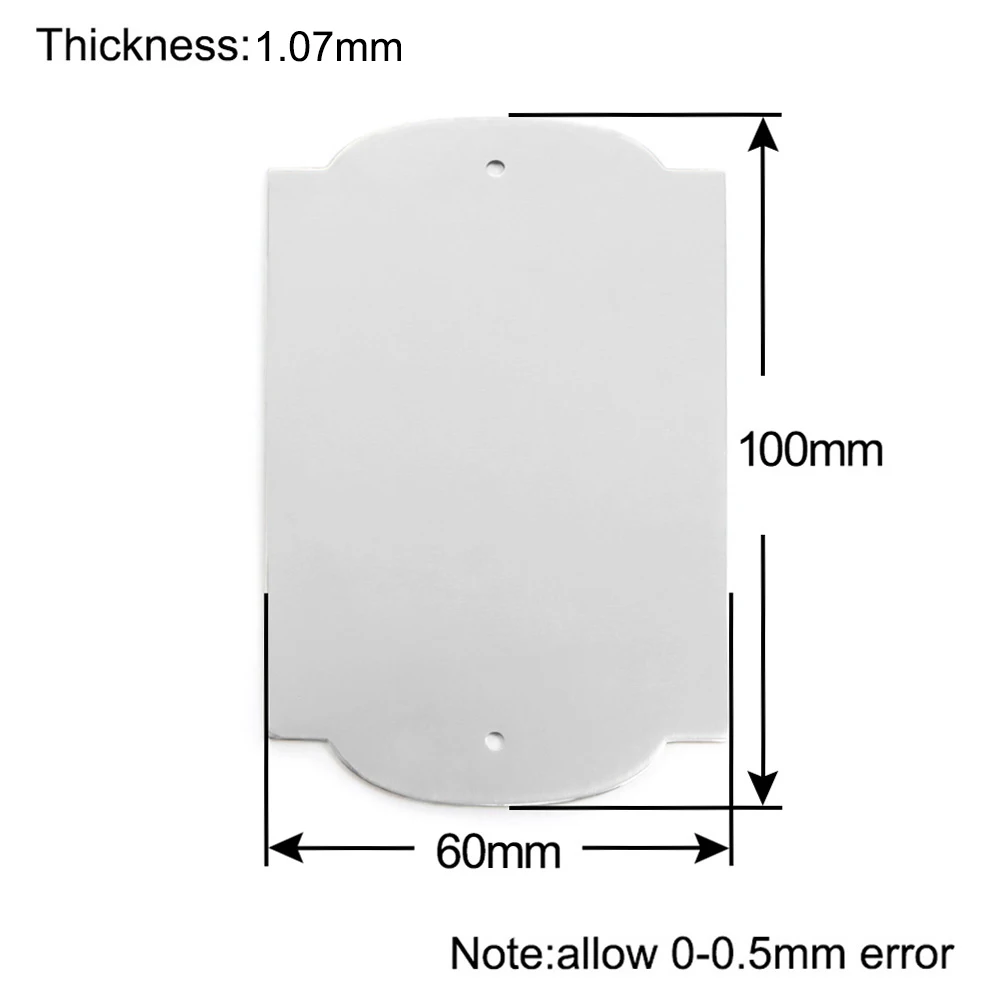 100 Uds. Placa de Metal de acero inoxidable, etiqueta colgante, espejo, decoración del hogar, Collar para mascotas, accesorios, colgante de gato, venta al por mayor - imagen 2