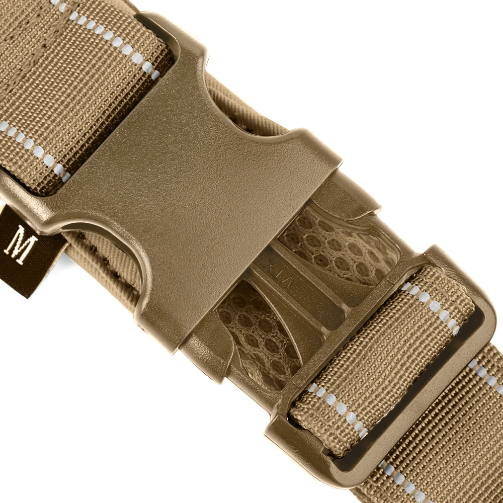 Arnés reflectante de nailon para perros, arnés de entrenamiento ajustable para caminar para mascotas, chaleco sin tirones para perros medianos y grandes, Pitbull, pastor alemán - imagen 4