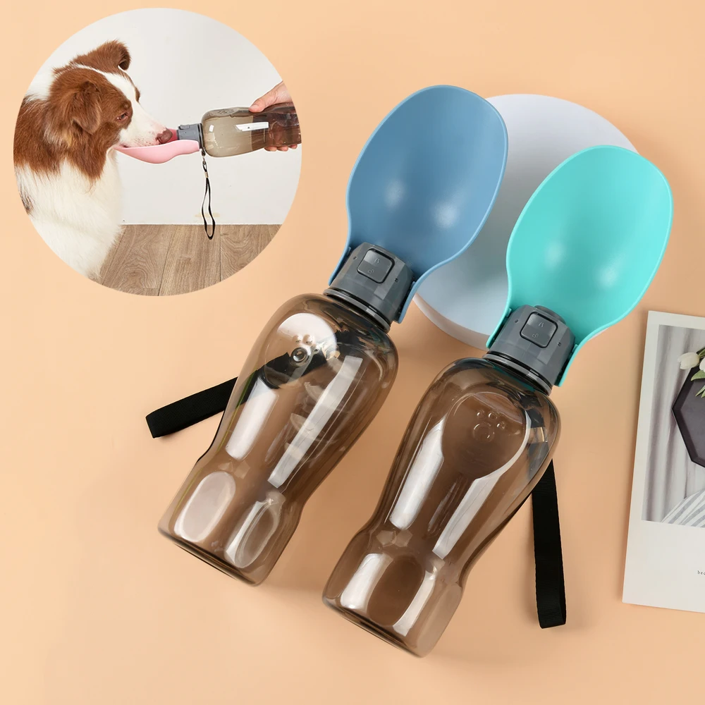 Botella de agua a prueba de fugas para perros pequeños y grandes, cuenco portátil para viajes al aire libre para cachorros, Labrador, Yorkshire, suministros para mascotas