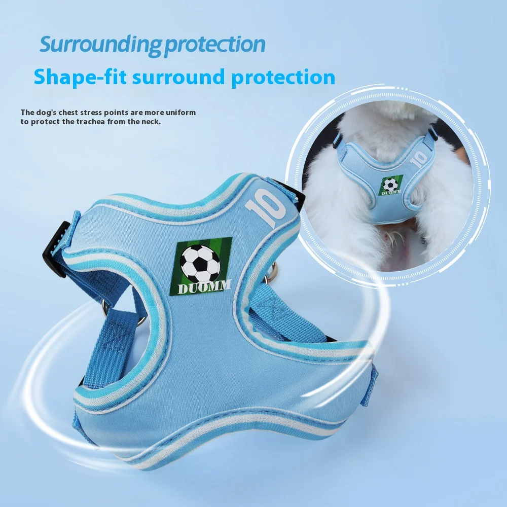 New Dog Harness Vest for Small Dogs Adjustable Reflective Pet Leash Set Cute Cartoon Design No Pull Soft Padded Walking Gear - imagen 4