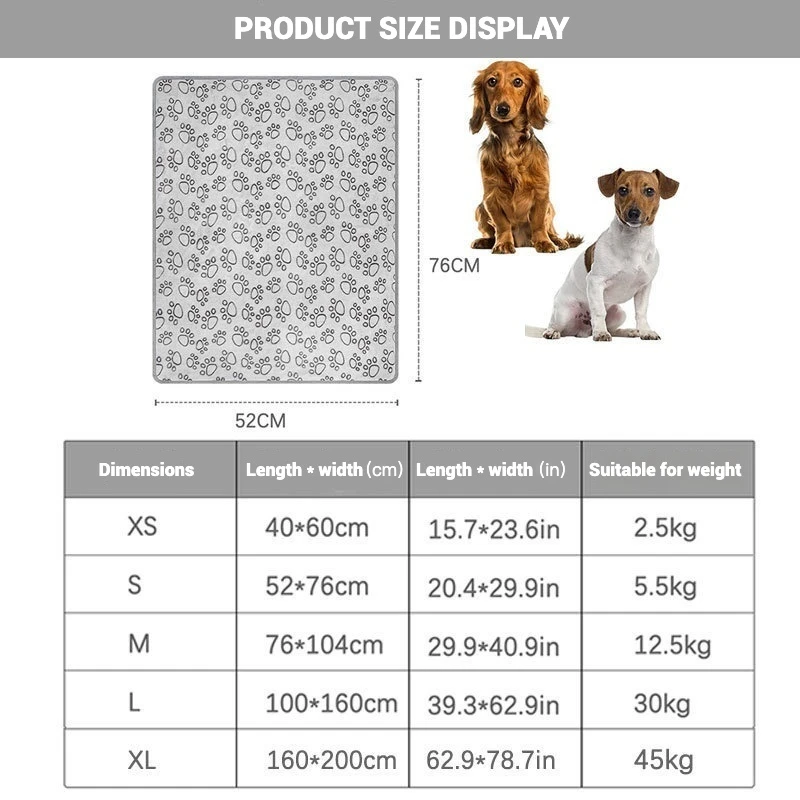 Soft Coral ขนแกะผ้าห่มสัตว์เลี้ยงตัดรอยเท้าออกแบบเครื่องล้างทําความสะอาดได้ WARM Breathable ผ้าห่มสัตว์เลี้ยง MAT PET Supplies - imagen 3