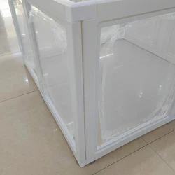 Corral portátil para perros de interior - recinto transparente