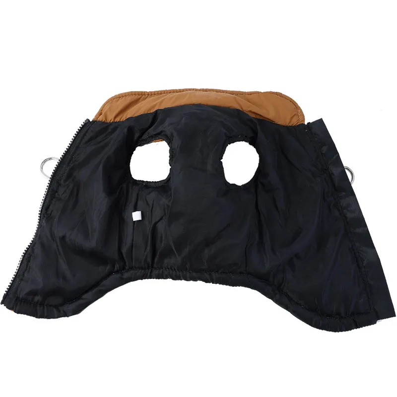 Ropa de invierno para perros, disfraz acolchado de algodón con cremallera, abrigo para perros pequeños, chaqueta para perros pequeños Shih Tzu Dachshund, chaleco para cachorros XS - imagen 2