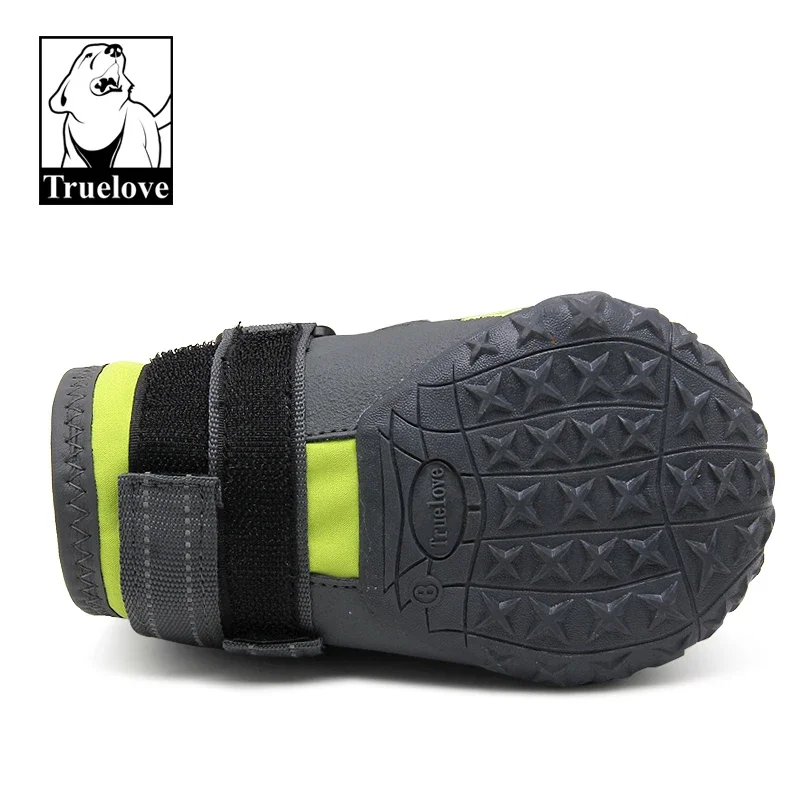 Truelove-zapatos para perros, Botas de lluvia antideslizantes impermeables, cálidas y reflectantes para entrenamiento deportivo para mascotas pequeñas, medianas y grandes, TLS3961 - imagen 4