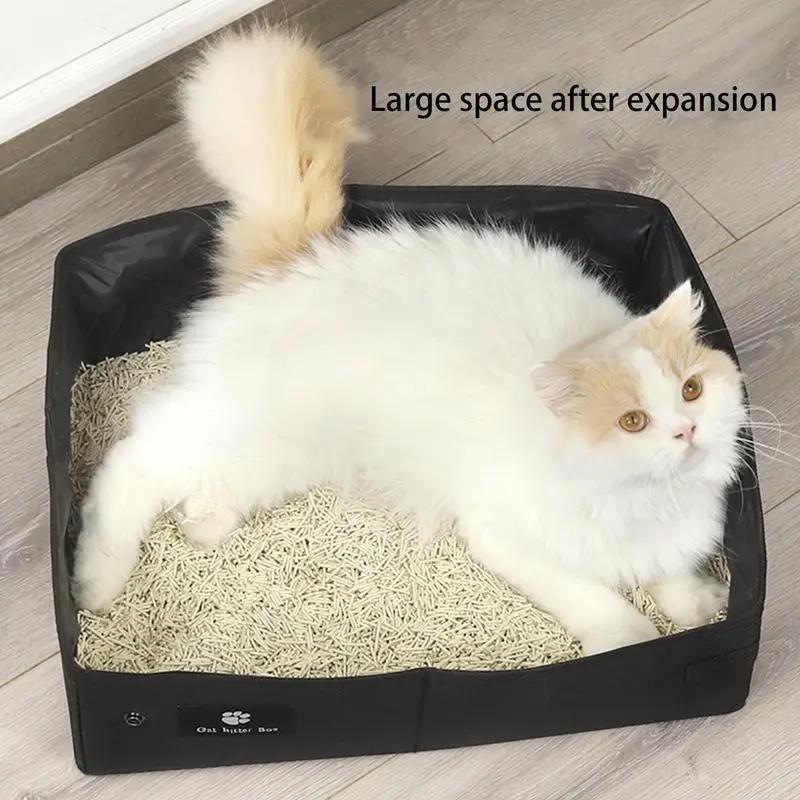 Caja de arena plegable portátil para mascotas, inodoro para perros, orinal para gatos, impermeable, para exteriores - imagen 5