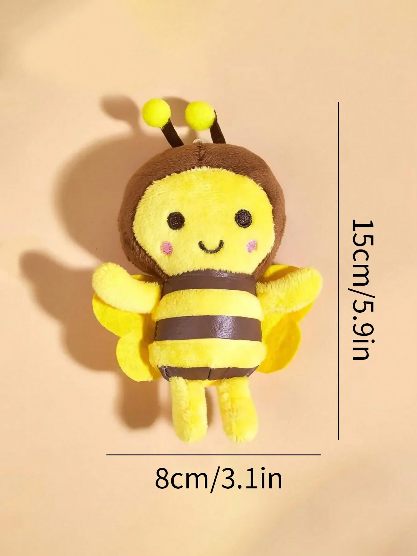 Juguete de peluche de abeja pequeña para perros y gatos para interazar y jugar con limpieza de dientes, suministros para mascotas - imagen 4