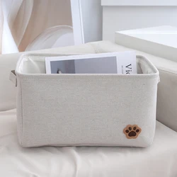 Cesta plegable organizadora de juguetes para gatos y perros