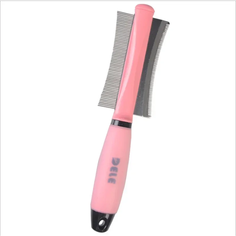 Peine de pelo para mascotas, removedor de pelo para perros y gatos, cepillo de fácil deshedding de doble cara para herramienta de cuidado de gatos para perros de pelo largo y pequeño - imagen 4