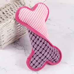 Juguete para perros y cachorros hueso chirriante - Peluche