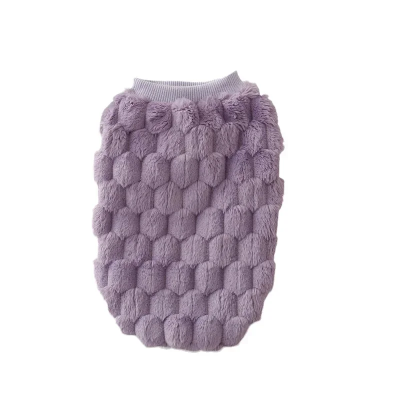 Otoño Invierno cálido chaleco de terciopelo de doble cara ropa para mascotas abrigo de algodón para perros chaleco osos de peluche ropa para gatos Pomerania ropa para gatos - imagen 5