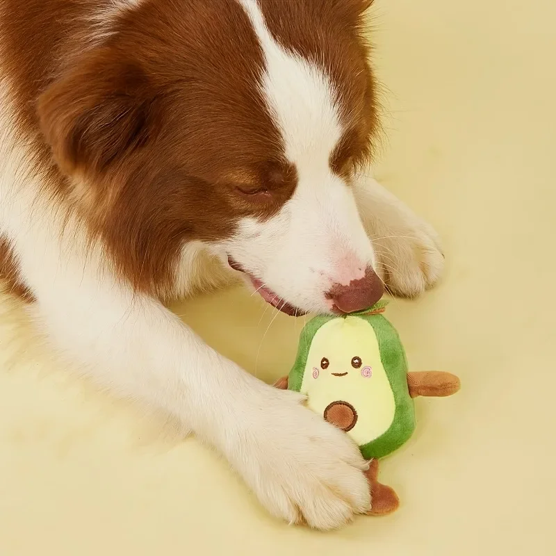 Juguete de peluche de aguacate para masticar y jugar, perfecto para perros y gatos, 1 unidad - imagen 2
