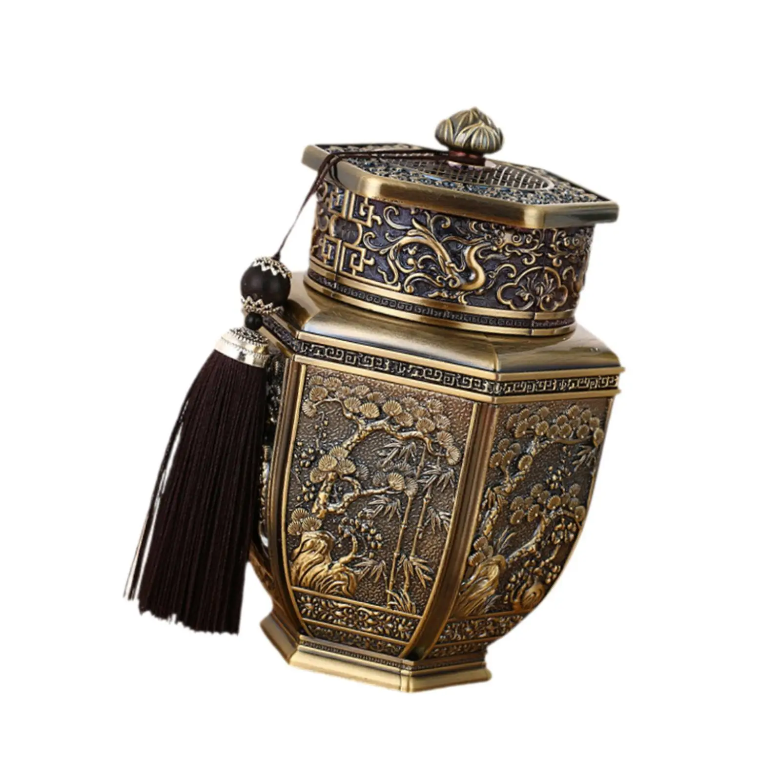 Pet Urn Vintage Metal Loss Pet Remembrance Gift Unique Keepsake Cremation Urn for Kitten