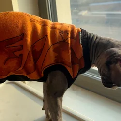 Pijama suave para gatos Sphynx y perros pequeños – Ropa de algodón para otoño e invierno