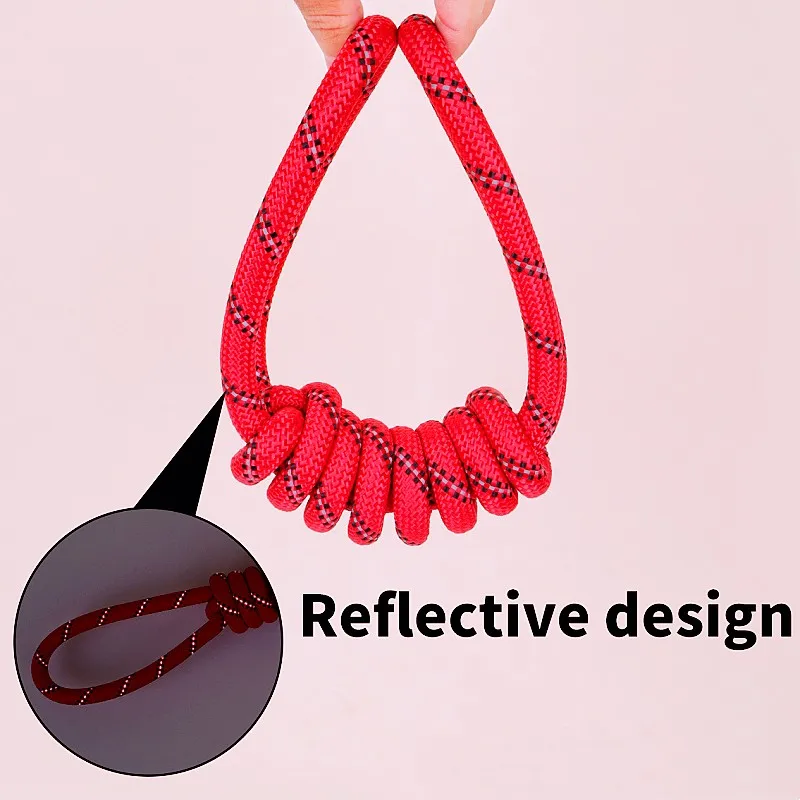 Juguetes para perros, cuerdas de algodón, juguete para perros, cuerda con nudo reflectante, juguetes para dientes de perro, cuerda Molar a prueba de masticar, juguete de entrenamiento para perros, accesorios para cachorros - imagen 4