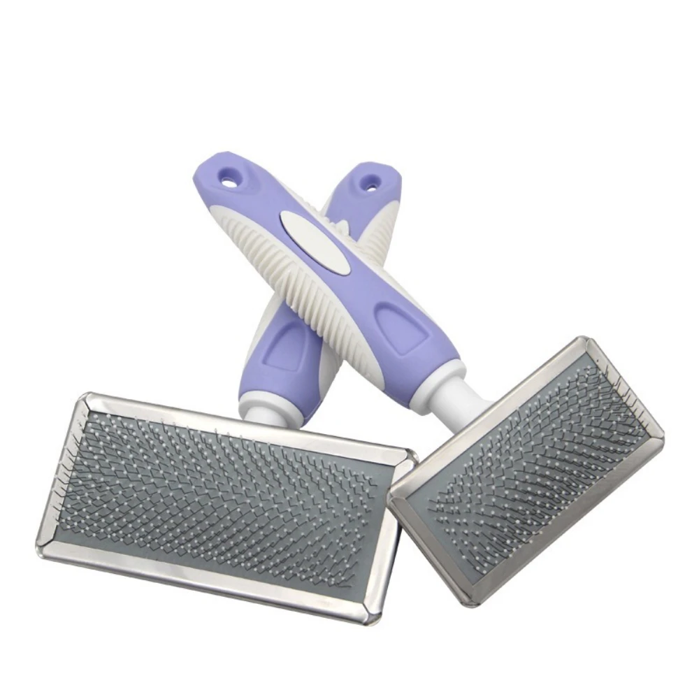 Cepillo para perros, removedor de pelo para mascotas, cepillo de masaje para perros, peines de acero inoxidable para herramientas de limpieza para gatos, accesorios para el cuidado de mascotas - imagen 3