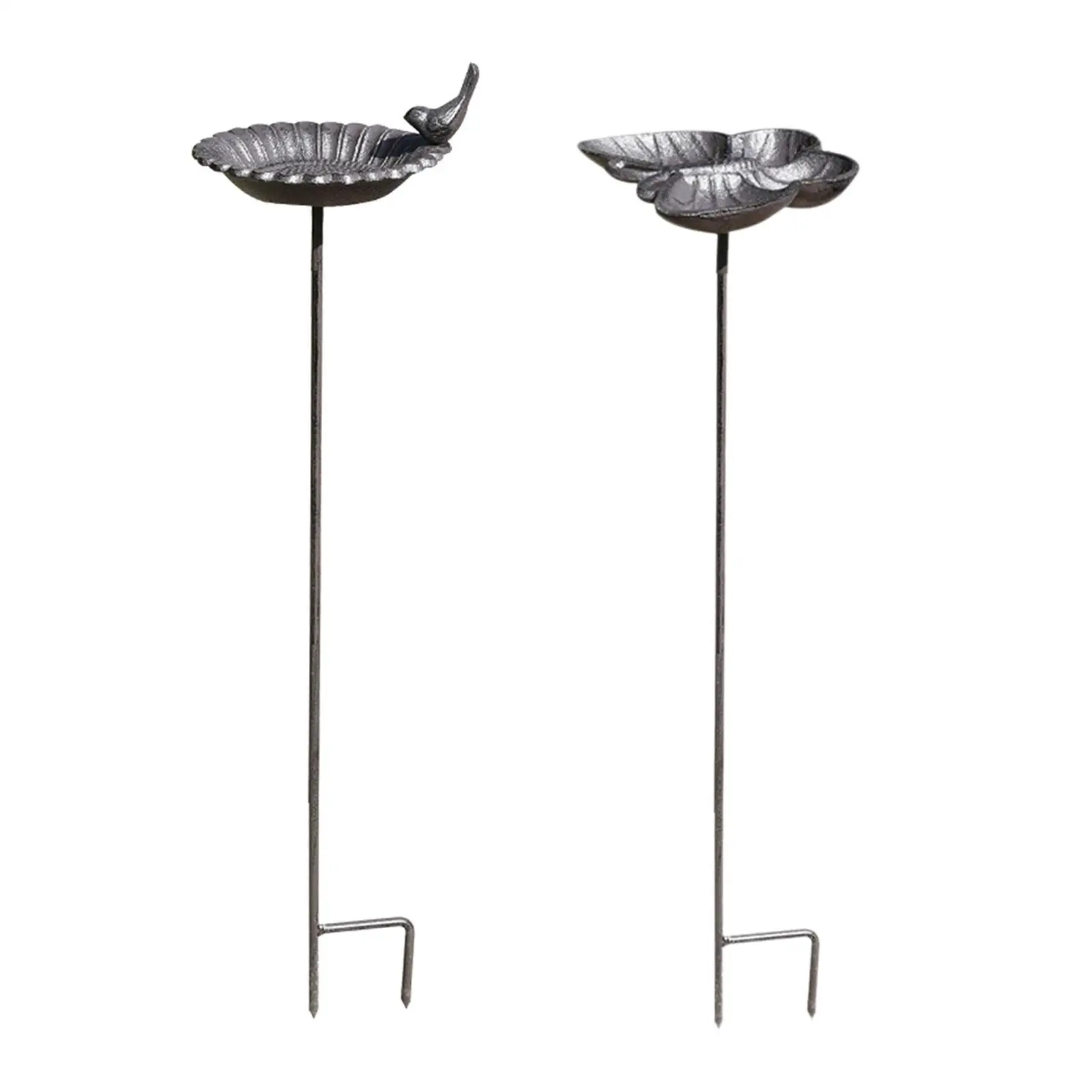 Bebedero y baño para pájaros de jardín – Hierro resistente intemperie - imagen 2