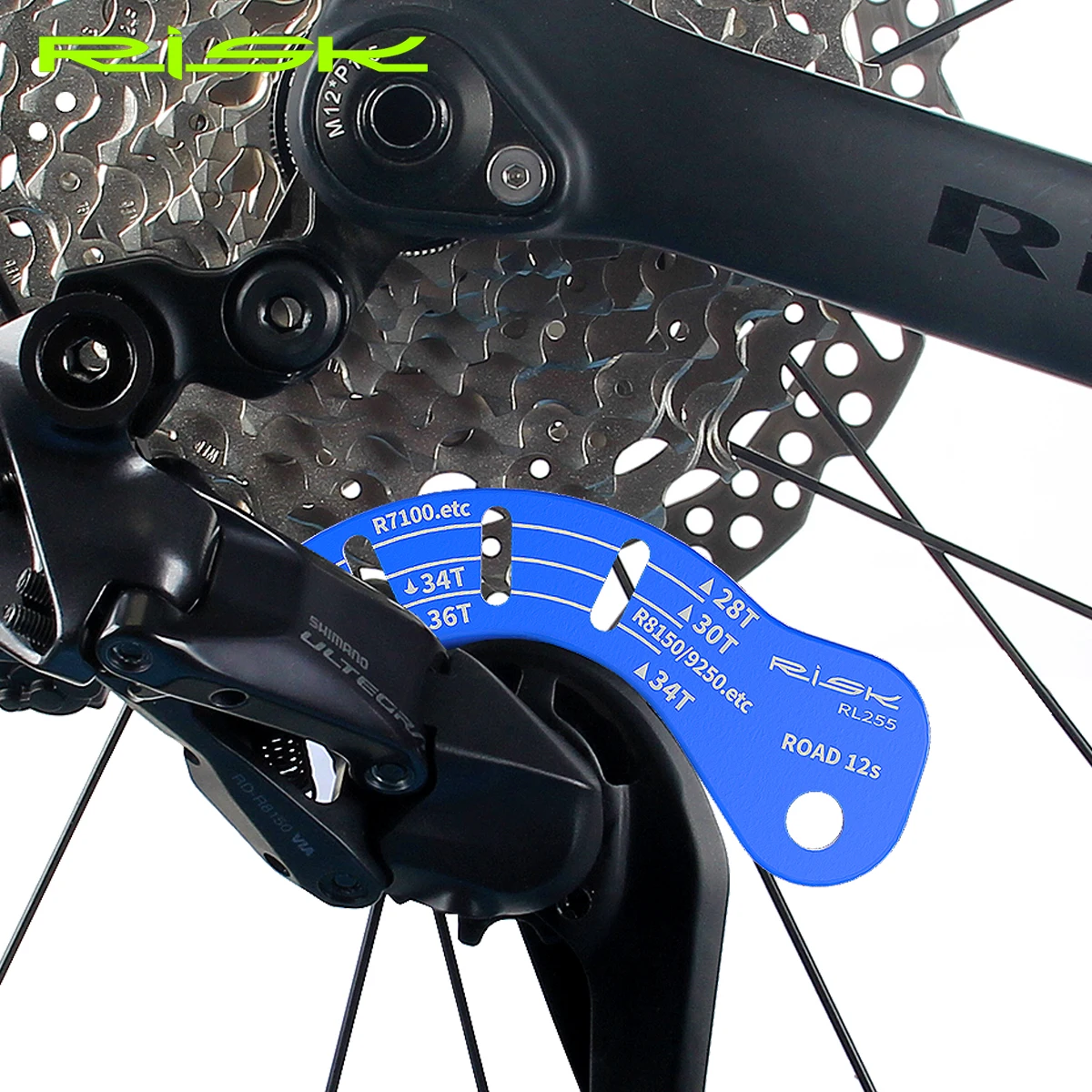 RISK 12T herramienta ajuste desviador trasero eléctrico bici carretera - imagen 4