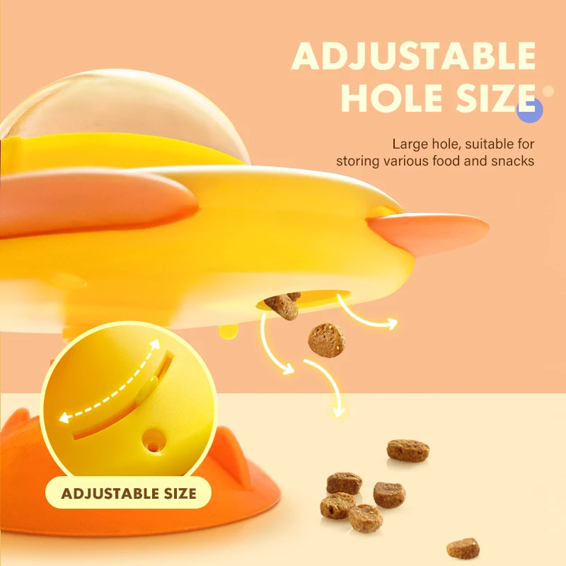 Juguete rompecabezas para perros, juguetes dispensadores de golosinas ajustables, dispensador de comida para perros, juguete interactivo, bola para gatos, alimentador lento para interiores - imagen 5