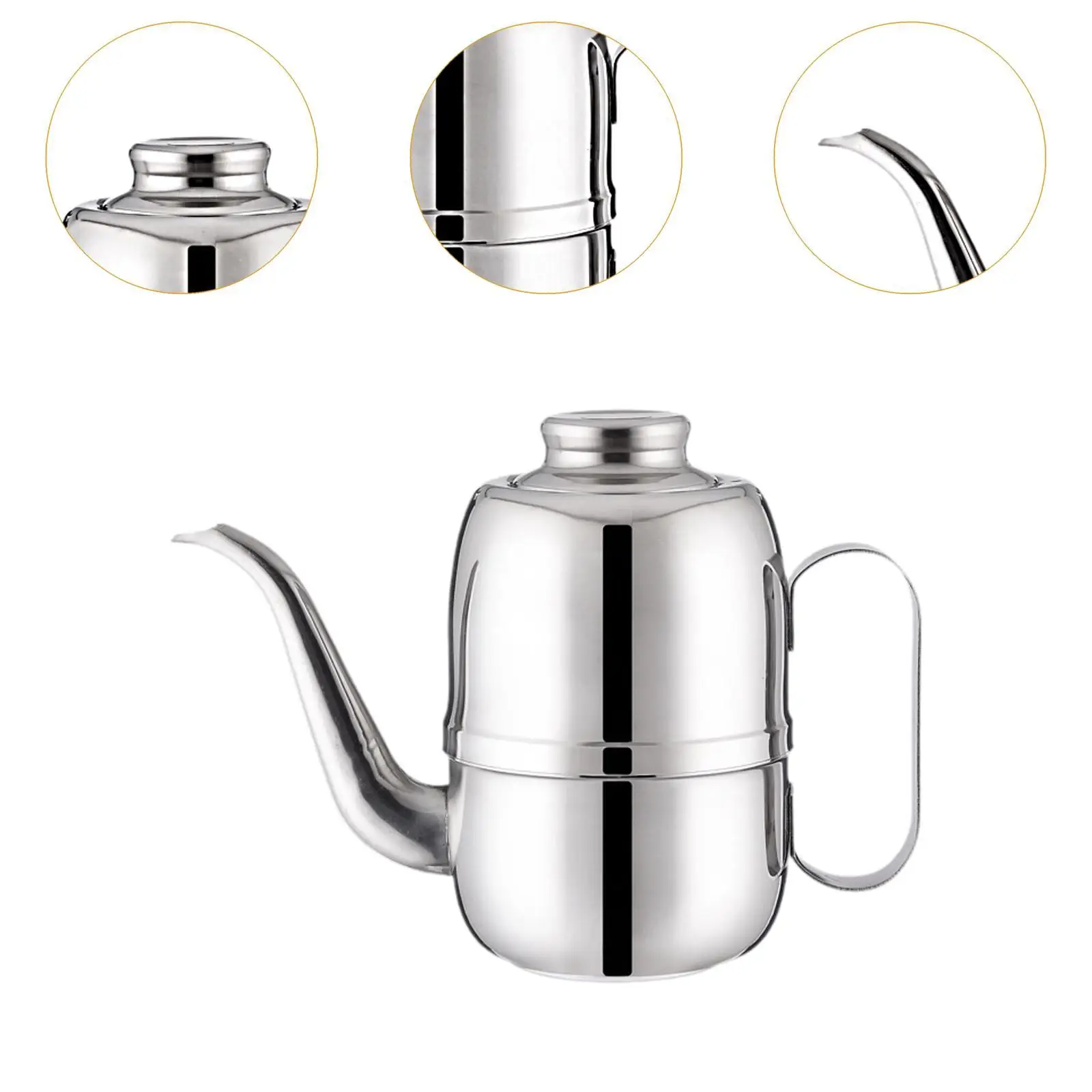 Olla de aceite multifunción, boquilla larga gruesa, botella de aceite de cocina, dispensador de aceite para tiendas de postres, cocina, panadería, Buffets para el hogar - imagen 5
