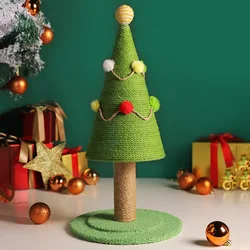 Rascador sisal árbol navideño para gato, poste de escalada