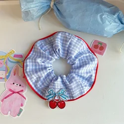 Babero guardacollar absorbente para gatos y perros algodón cuadros azul